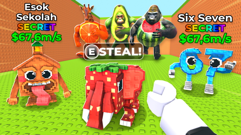 Escape Guards to Grab Brainrots 🧠 screenshot 1