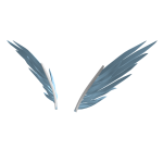 Baby Blue Kitten Wings