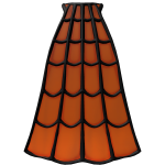 Orange Webbed Cape