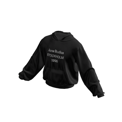 Designer Acne Hoodie Black