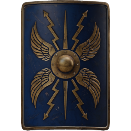 Blue Roman Back Shield