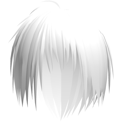 White Wispy Spiky Messy Emo Hair Roblox item