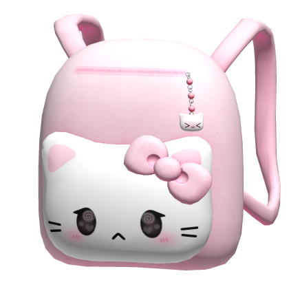 ♡ cat plushie charm backpack