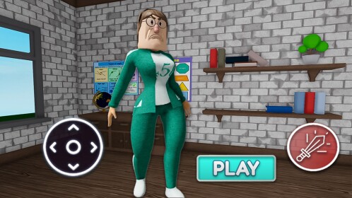 SQUID GAME PLAYER WOMAN ESCAPE (Obby)