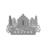 [FREE] White Chained Spiky 8 Bit Crown