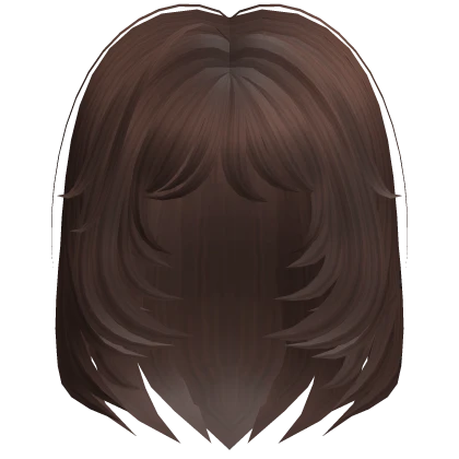 Roblox hair preview for short messy fluffy hair brown
