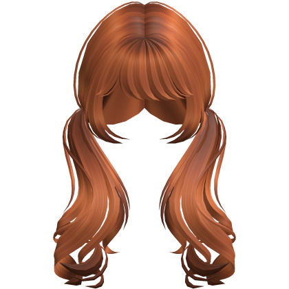 Ginger Swirly Long Pigtails Roblox item