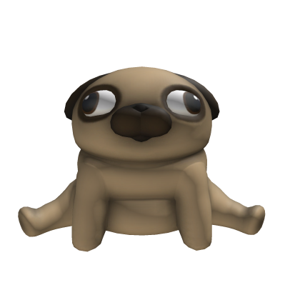 Squished Pug Shoulder Plushie