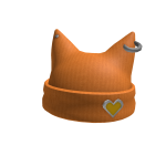 Purrfectly Adorned Pierced Yellow Beanie