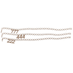 Y2K Stacked Angel Numbers Belly Chain
