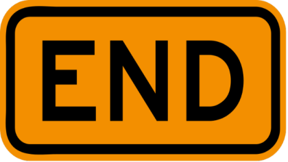 End Sign Roblox decal