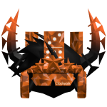 [🎃HALLOWEEN] Orange Hair+Crown+Clockwork+Horns