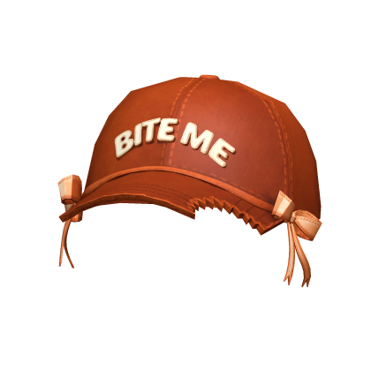 [NEW 🚨] "BITE ME" Cap with Bows in Orange/White