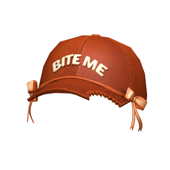 [NEW 🚨] "BITE ME" Cap with Bows in Orange/White