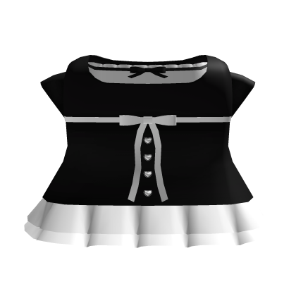 (black) ruffle dress with bows & heart buttons 3.0 thumbnail