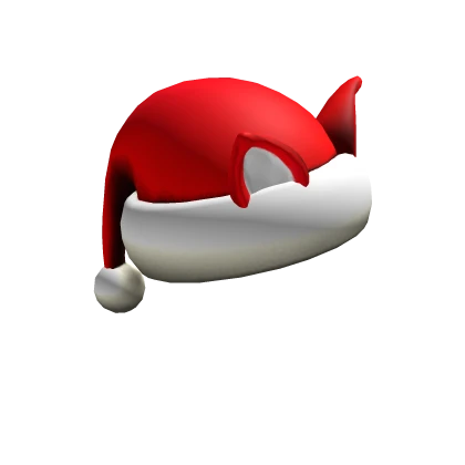 Santa hat with cat ears hot sale