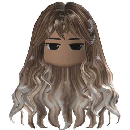 Long Wavy Hair w/ Moon Clips (Brown/Blonde)