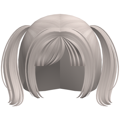 ♡ soft moe cutie pigtails in ash blonde