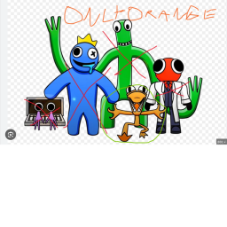 Rainbow friends chapter 2 but its only orange