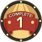 You Completed 1 Tycoon!  Roblox badge thumbnail