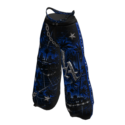Los Angeles Pants w/ Bikini Line - Blue