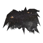 Black Galaxy Space Scene Hair