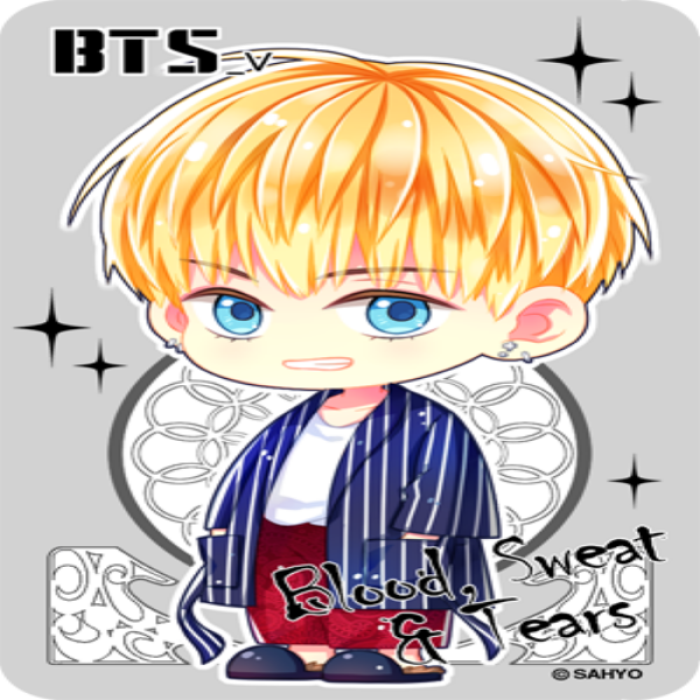 Chibi V from Blood, Sweat and Tears Roblox decal