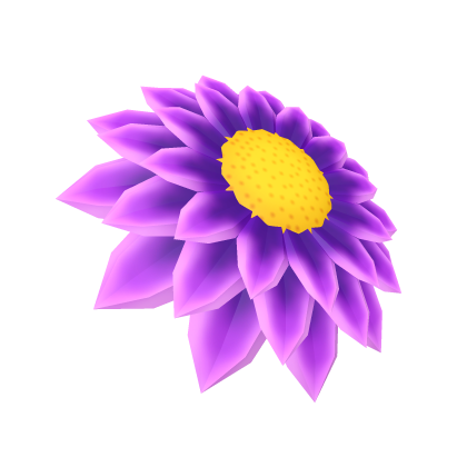 Purple Aster Flower Hair Roblox item