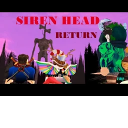 Sirenhead with Cartoon Cat in a creepy park icon