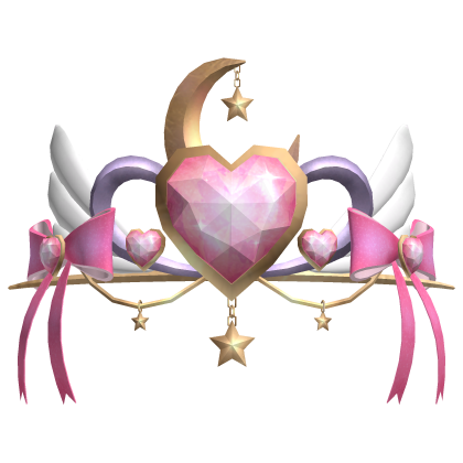 Pink Magical Celestial Princess Tiara (Gold)