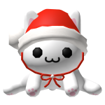 🍀Cute Santa Cat Hat (White)