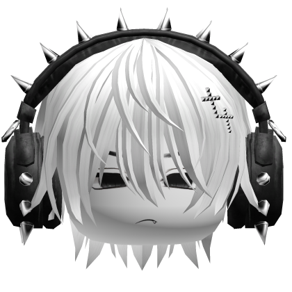 Boy Hair W/ Punk Headphones White V2