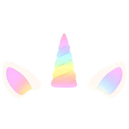 pastel light unicorn horn Roblox item