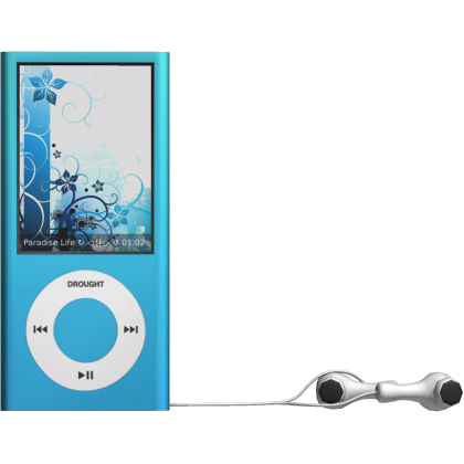 Blue y2k 2000s ipod background
