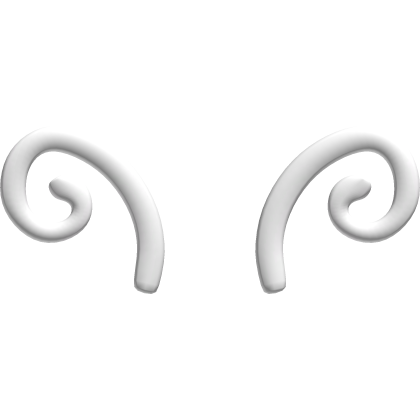 ♡ kawaii white butterfly bubbly ears Roblox item