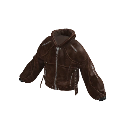 ジャケット・アウター archive grunge leather jaket brown y2k Light Brown Y2K Grunge Leather Jacket | Roblox Item - Rolimon's