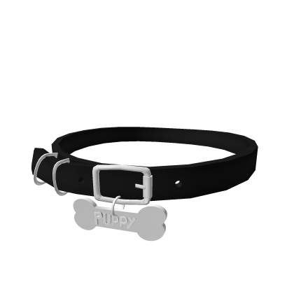 Dog puppy collar with bone