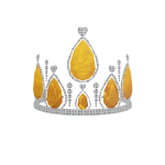 Glowing Golden Gemstone Tiara 