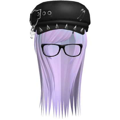 Vkei Moe Pastel Pink Long Scene Hair /w Punk Hat