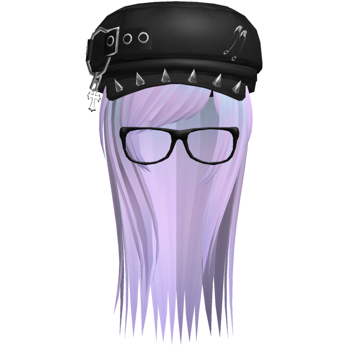 Vkei Moe Pastel Pink Long Scene Hair /w Punk Hat