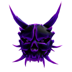 Shattered Purple Oni Skull Mask