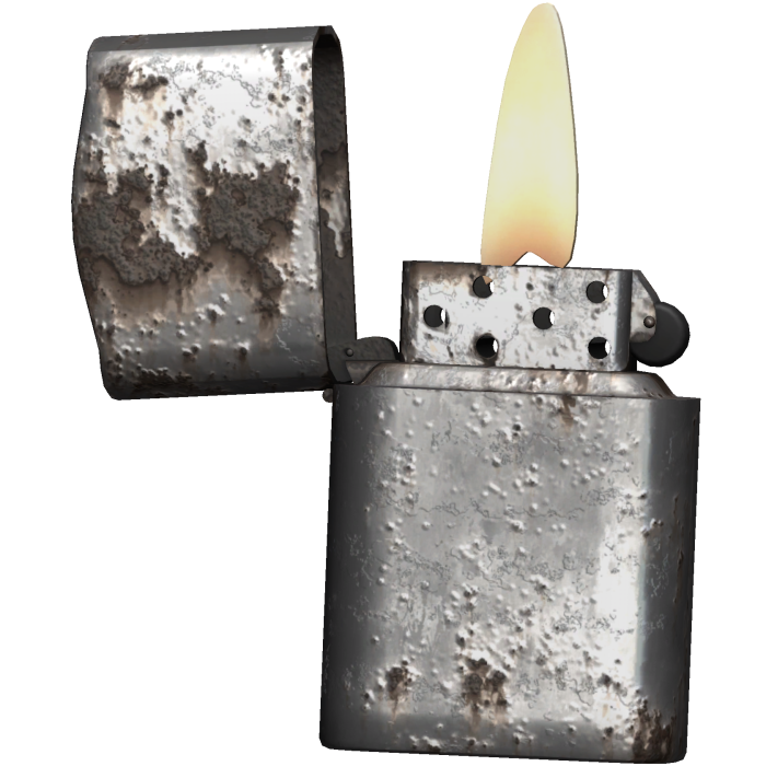 Rusty Grunge Lit Lighter