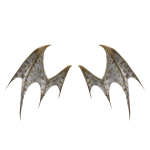 [ ⚜️ ] Gold/W Porcelain Demon Wings [ v2, pbr ]