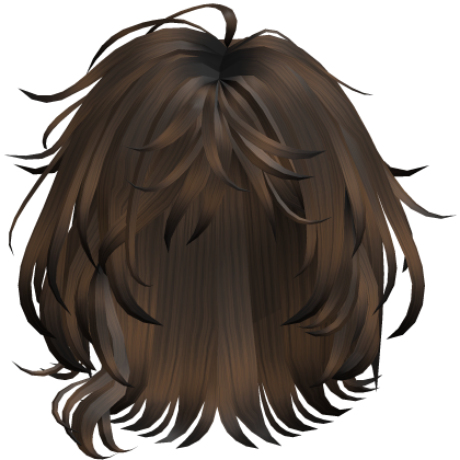 Soft Wavy Shag Hair - Brown