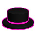 Pink Neon Void Top Hat