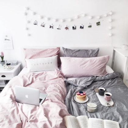 Pink & Grey Aesthetic Roblox decal