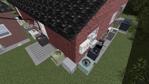 (OPEN) House with many air conditioner