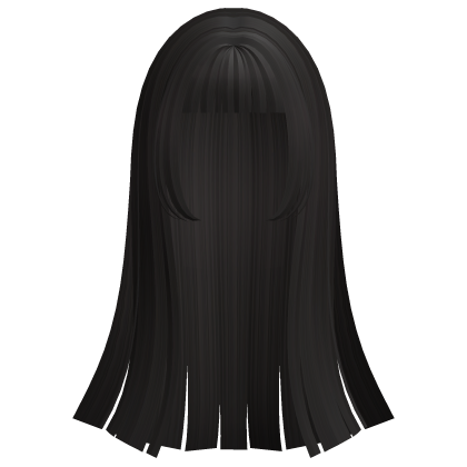 Straight Dark Brown Hair w/ Bangs Roblox item