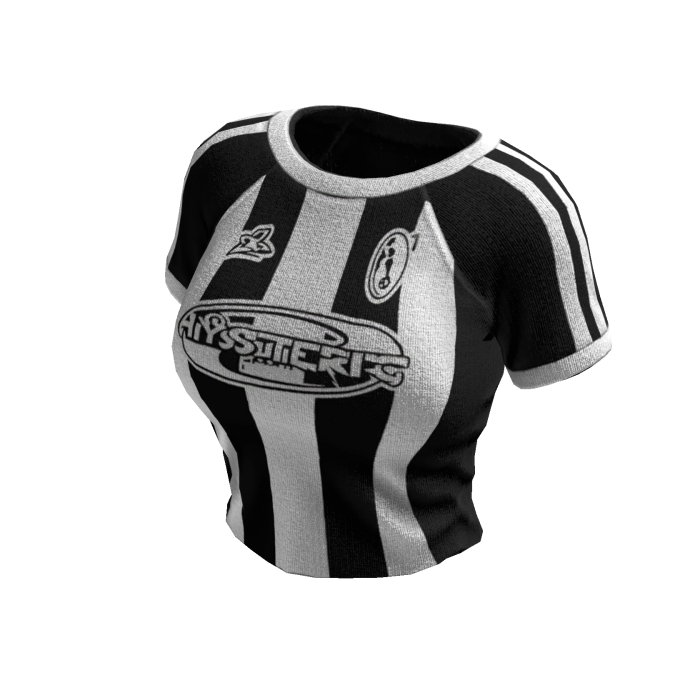 Striped Sporty Tee (Black White)