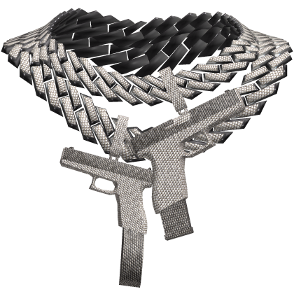 1.0 Iced Out Stacked Twin Toys Chain thumbnail
